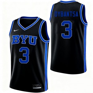 Mens A.J. Dybantsa Black BYU Cougars #3 College Basketball NCAA Jerseys 255119-263