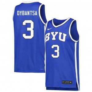 Men A.J. Dybantsa Royal BYU Cougars #3 College Basketball Alumni Jersey 215581-658