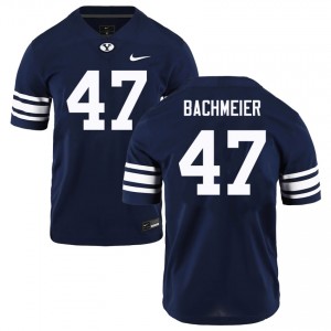 Men's Bear Bachmeier Navy BYU Cougars #47 College Football Limited Jerseys 161767-271