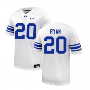 Men's Carsen Ryan White BYU Cougars #20 College Football 2025 Jersey 107312-836