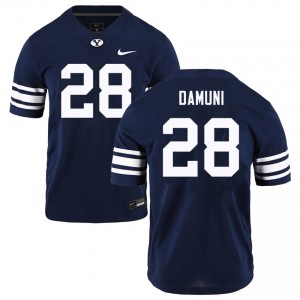 Men's Jovesa Damuni Navy BYU Cougars #28 College Football Alumni Jersey 593295-824