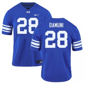 Men's Jovesa Damuni Royal BYU Cougars #28 College Football Alumni Jersey 273856-317