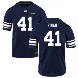 Men's Lucky Finau Navy BYU Cougars #41 College Football Official Jersey 969064-210