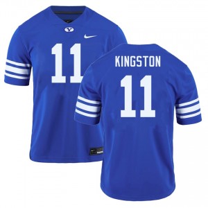 Mens Parker Kingston Royal BYU Cougars #11 College Football Official Jerseys 444147-474