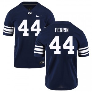 Men Will Ferrin Navy BYU Cougars #44 College Football Official Jerseys 552724-326