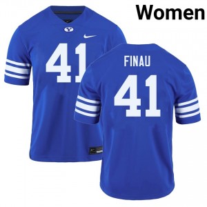 Women Lucky Finau Royal BYU Cougars #41 College Football 2025-26 Jersey 780217-626