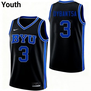 Youth A.J. Dybantsa Black BYU Cougars #3 College Basketball Limited Jersey 547639-946