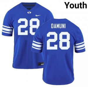 Youth Jovesa Damuni Royal BYU Cougars #28 College Football 2025-26 Jersey 575515-276