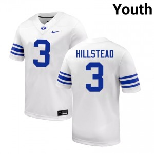 Youth McCae Hillstead White BYU Cougars #3 College Football Player Jerseys 777418-658