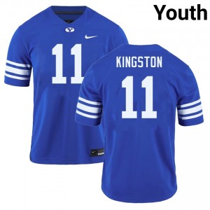 Youth Parker Kingston Royal BYU Cougars #11 College Football Stitched Jerseys 883770-322